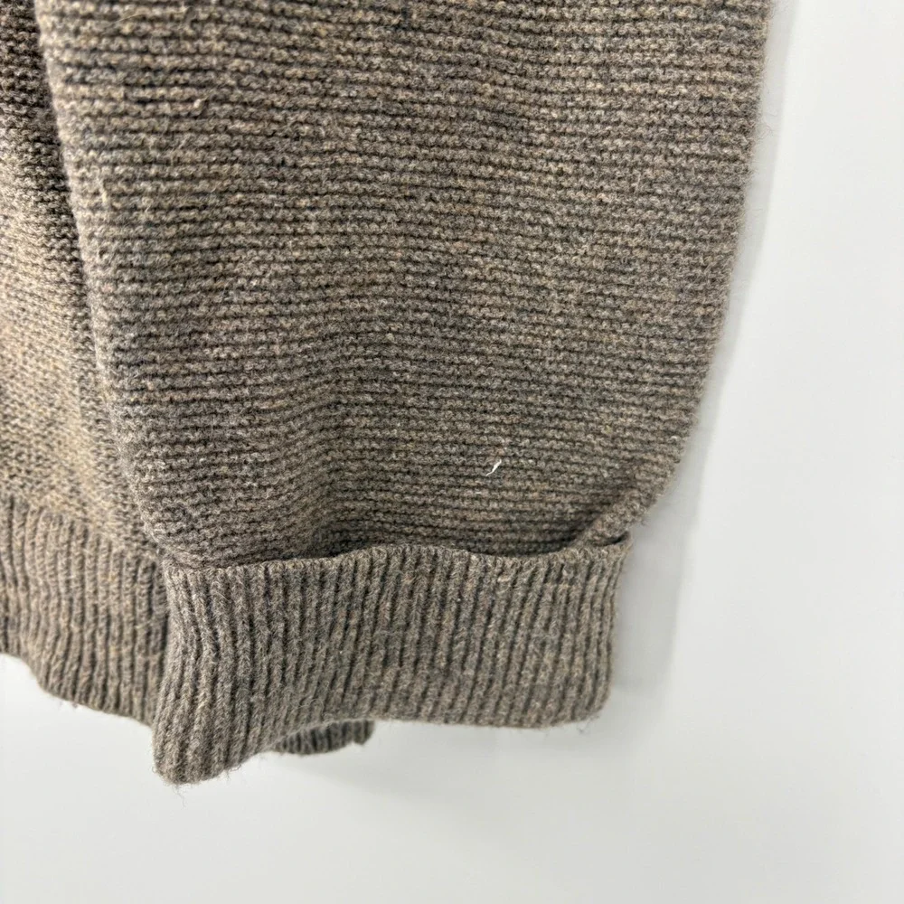 Banana Republic Shawl Collar Button Neck Sweater Mens Large Brown‎ - Picture 7 of 15
